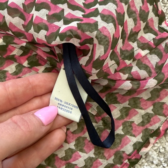 Odille sheer puff sleeve button down blouse - Picture 6 of 7